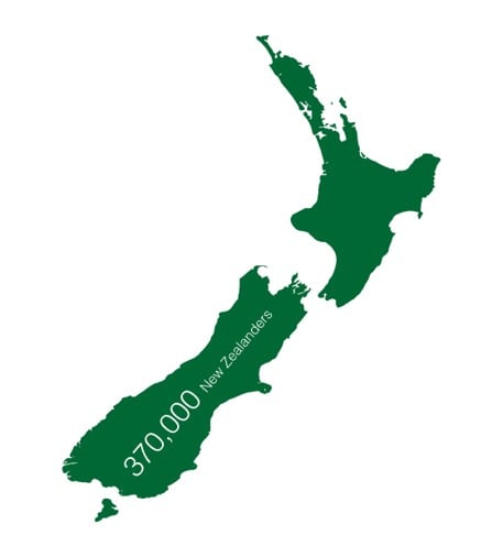 Map of the 370,000 New Zealanders who currently have cataracts
