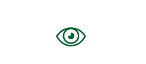 Eye icon indicating high quality distance vision